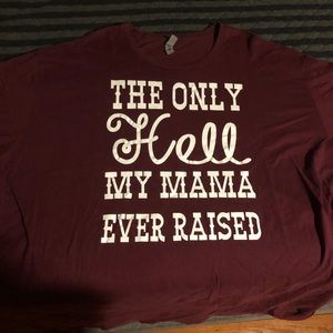 Maroon t-shirt